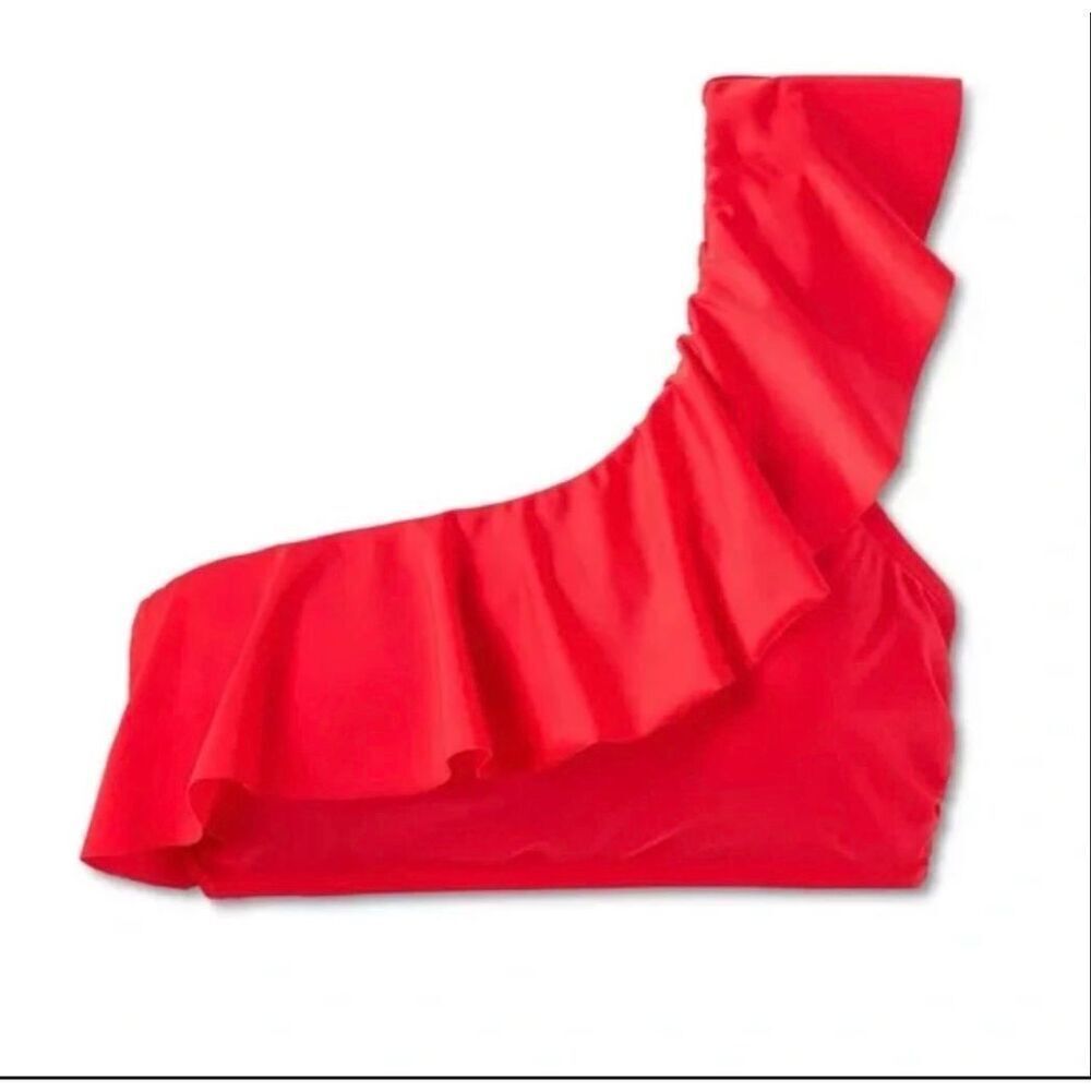 Kona Sol Swim Women's Kona Sol One Shoulder Red